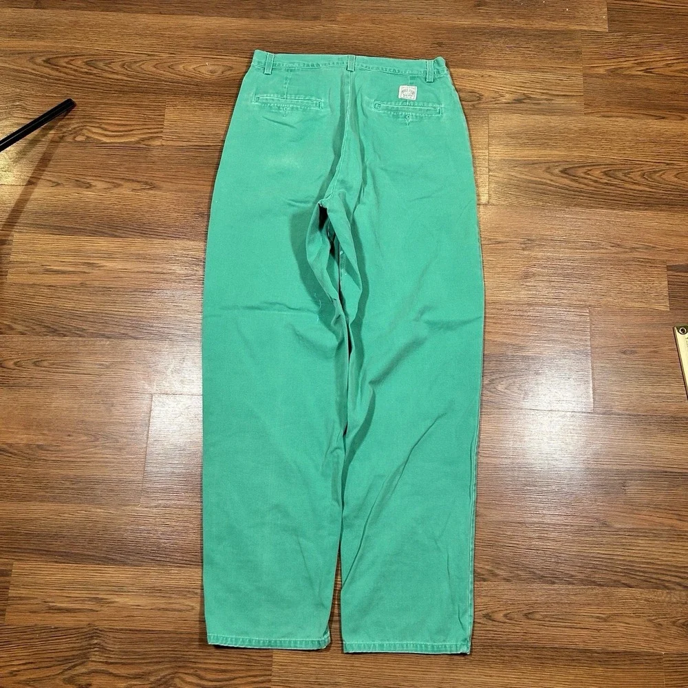 Vintage Polo Ralph Lauren Classic Chino Pants 30x32 Aqua Seafoam Green Stained - Picture 8 of 13